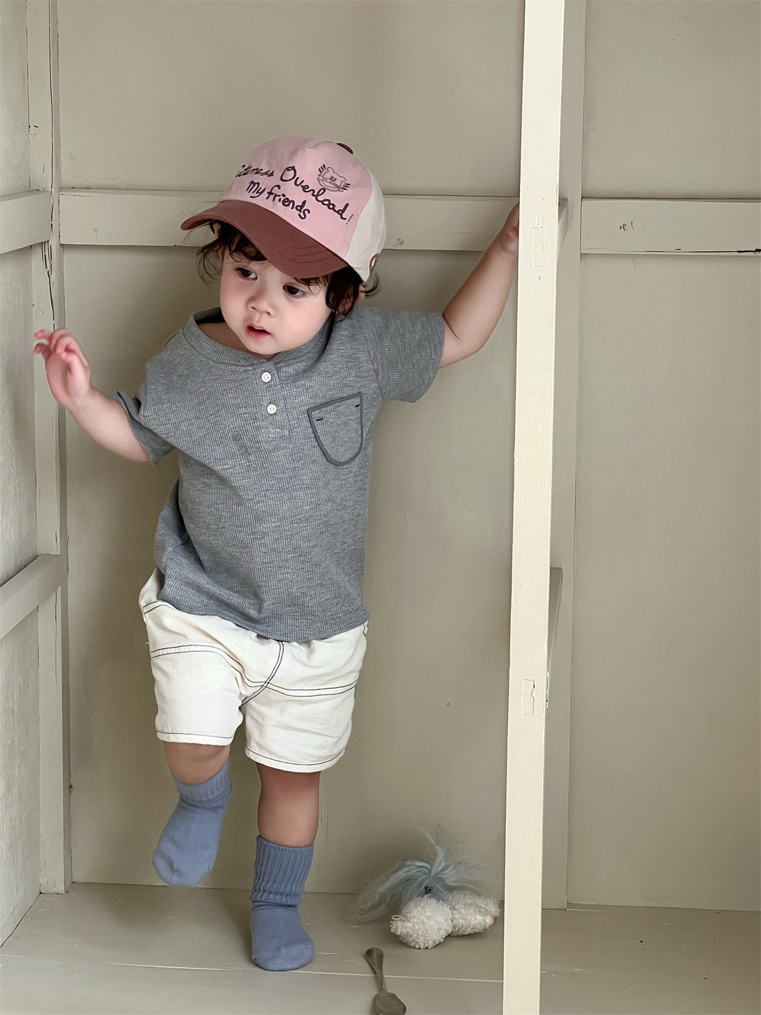 Children's Thin Clothes Clothing Korean Style Short-sleeved Children's Suit