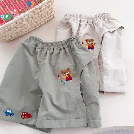 Short Summer Cartoon Bao Park Patch Small Children's Pants