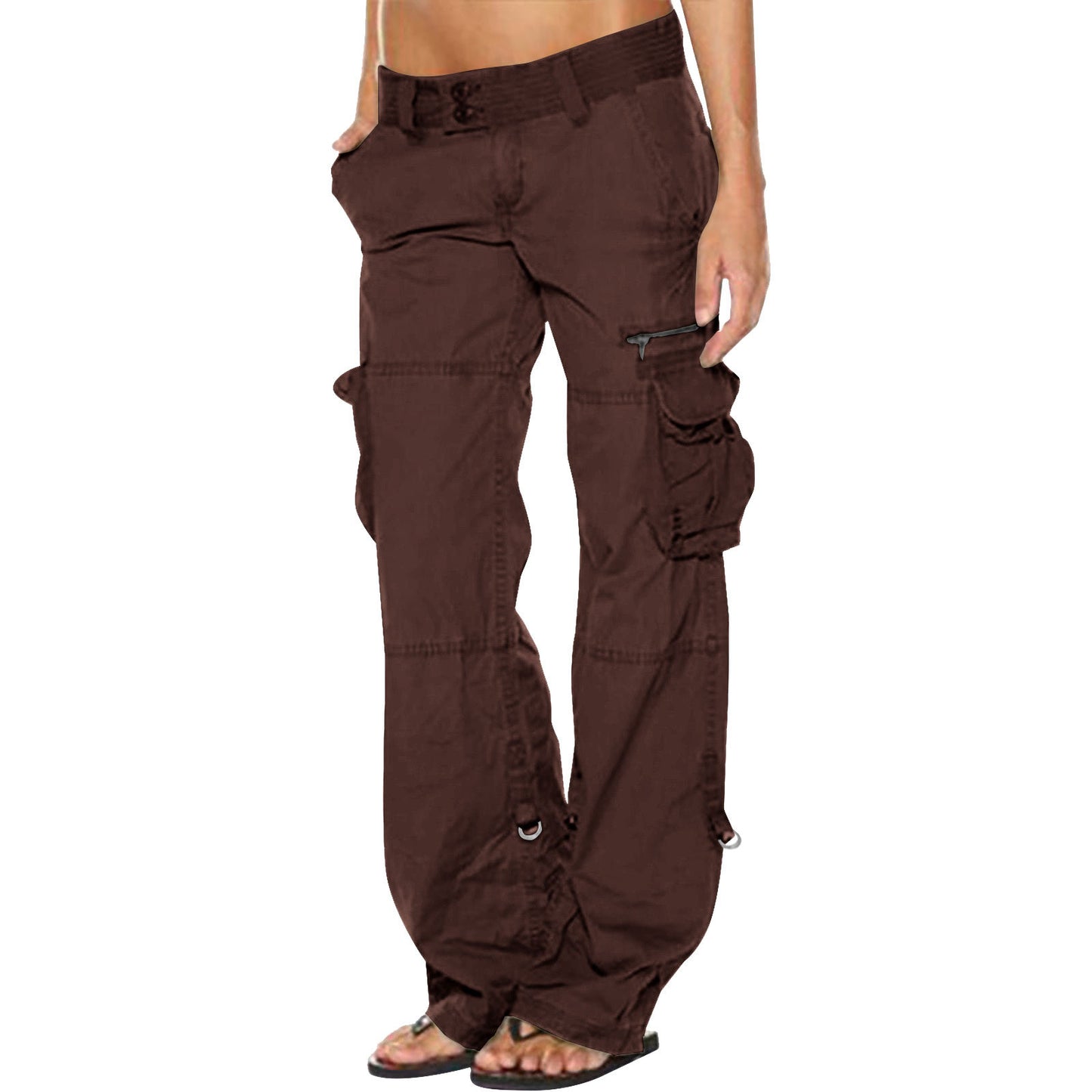 Women's French Wide Leg Loose Straight Overalls Casual Pants