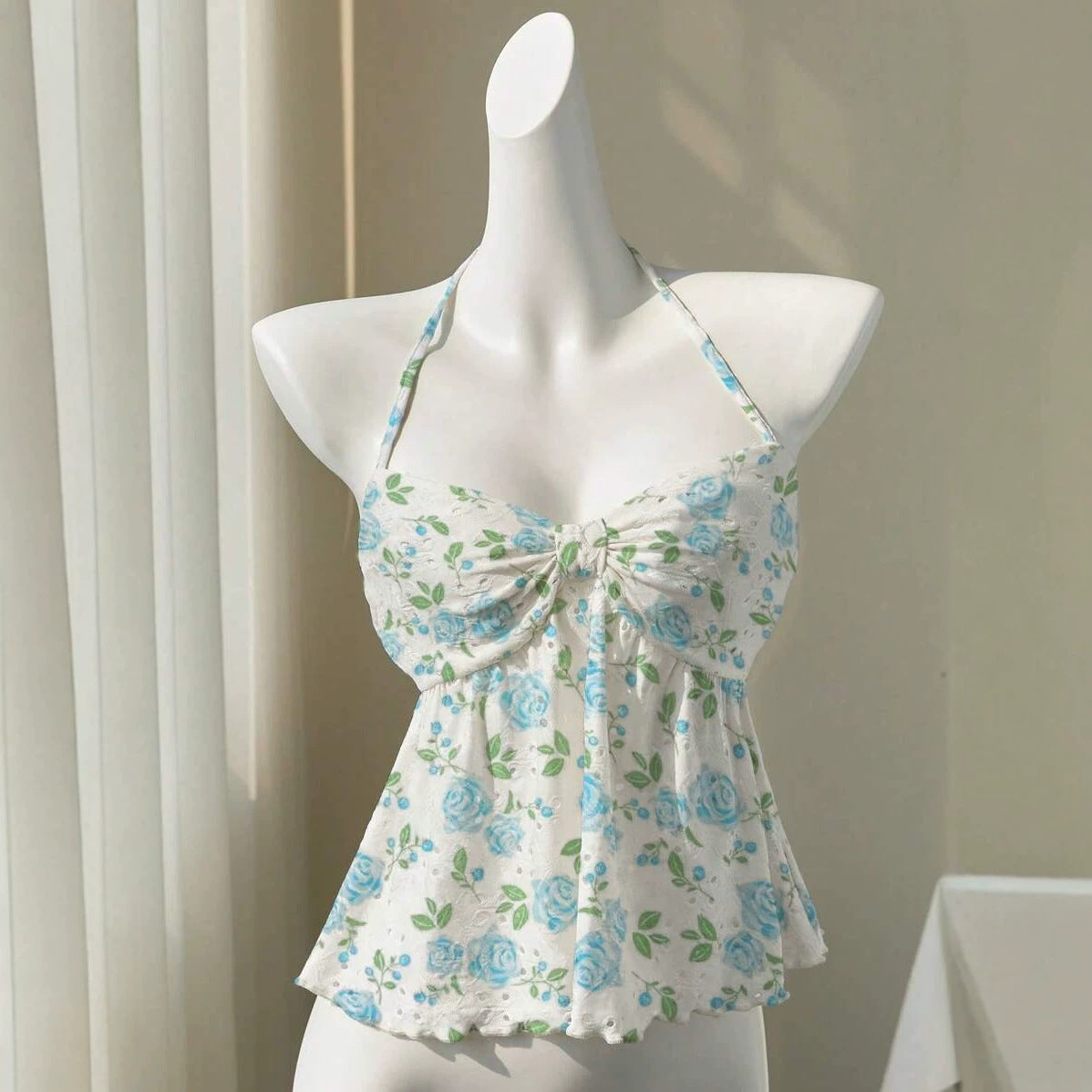 Sweet Fresh Floral Small Sling Doll Shirt Women's T-shirt