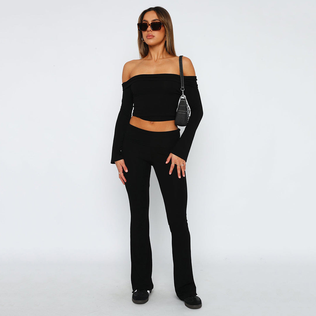 Fashion Pure Color Comfort Slim Slimming Low Waist Casual Pants