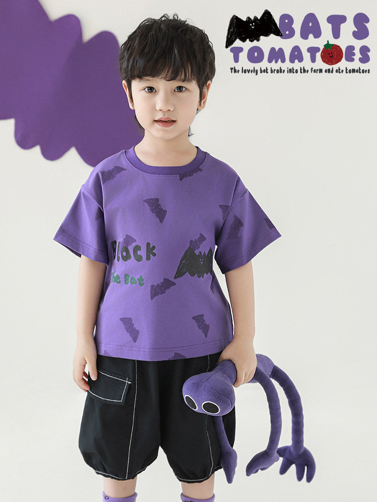 Children's Boy's Summer Iti Fruit Short-sleeved T-shirt Loose Cool Children's Suit