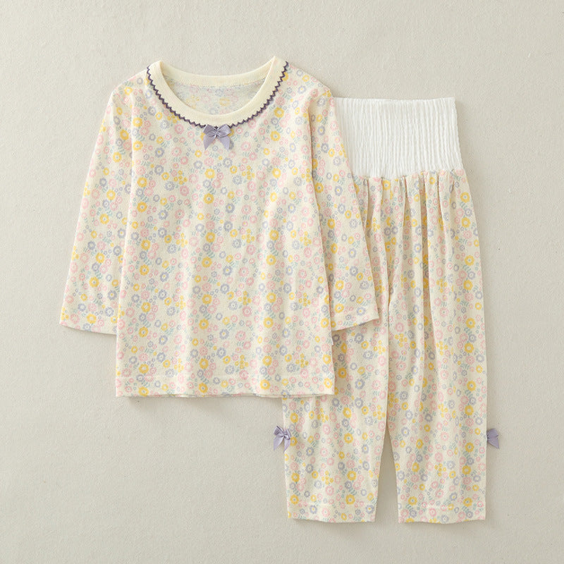 Sleeve Pure Cotton Summer Thin Air Children's Suit