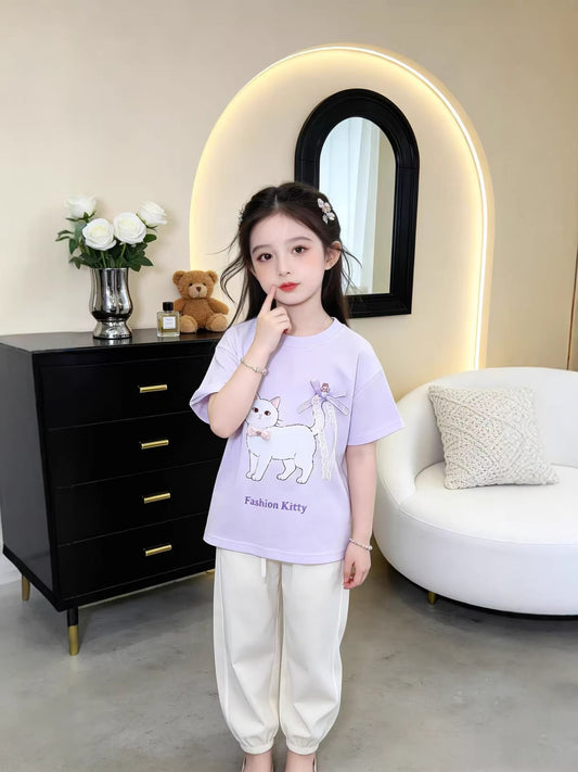 Children's Small Yellow Duck Short-sleeved Summer Top Children's T-shirt