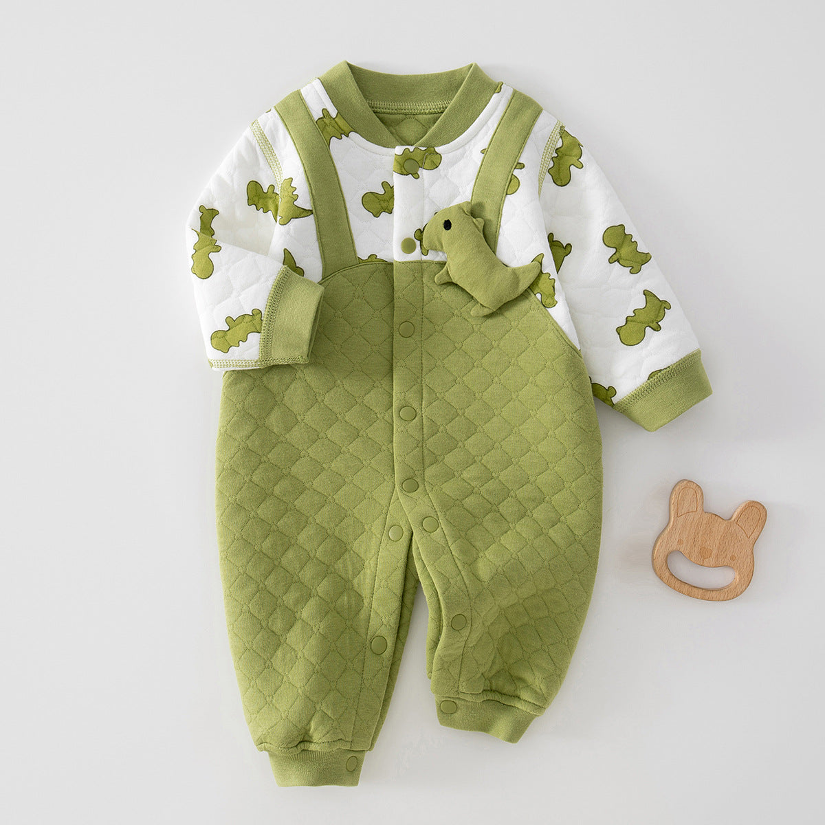 Boneless Quilted Jumpsuit Long Sleeve Born Jumpsuit, Climbing Suit