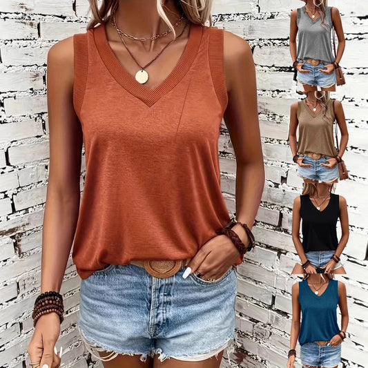 Women's Solid Color Sleeveless Comfort Casual Small Vest/suspenders/tube Top