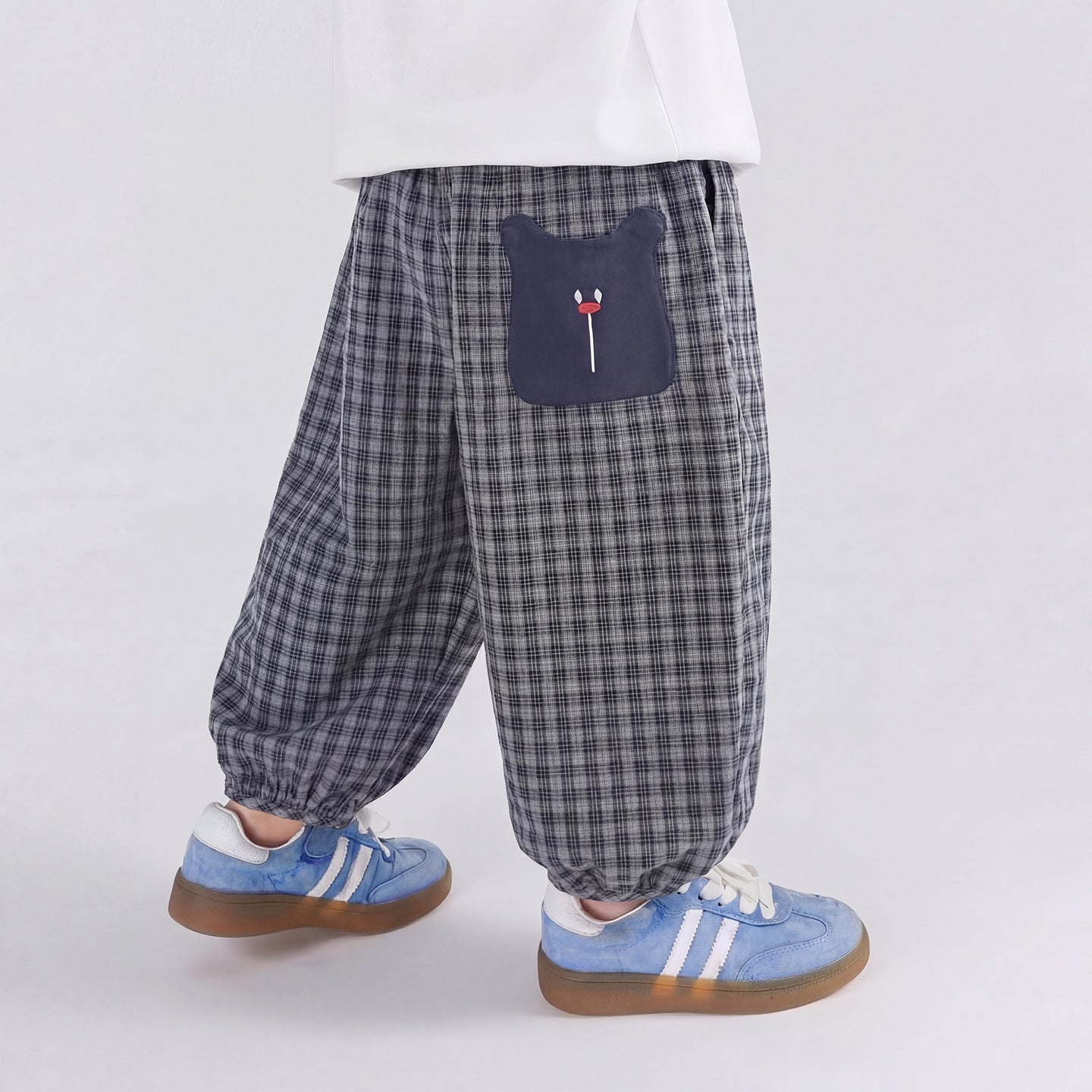 Children's Summer Clothing Thin Plaid Trousers For Boys Anti Mosquito Children's Pants