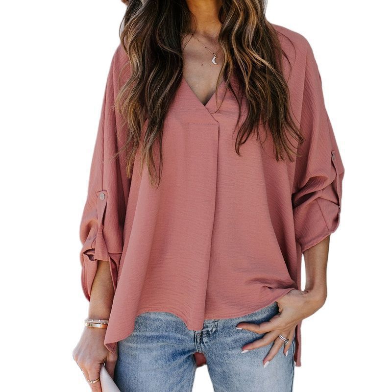 Women's Sexy Loose Oversized Versatile Casual Lace Shirt, Chiffon Shirt