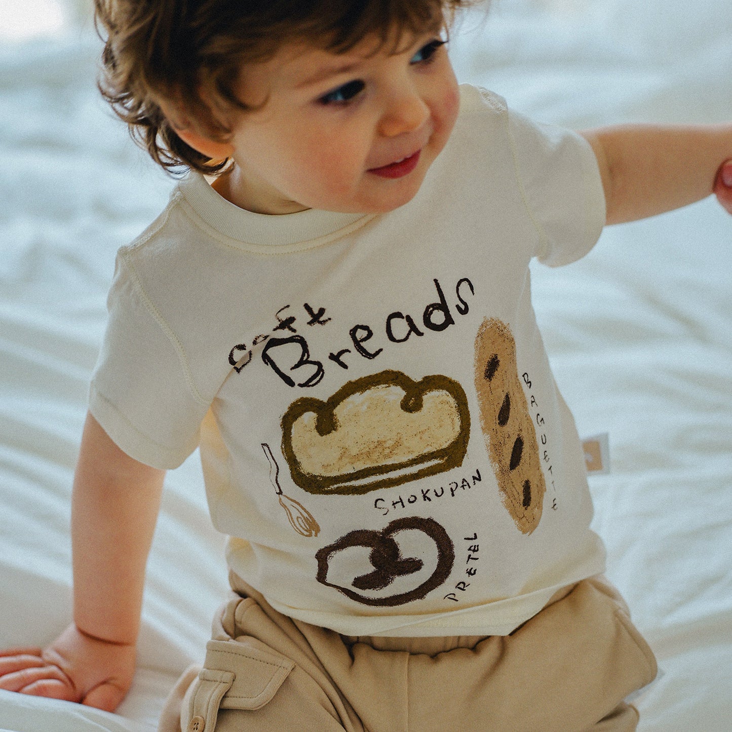 Children's Cotton Printed Summer Short Sleeve Top Nordic Style Boys Children's T-shirt