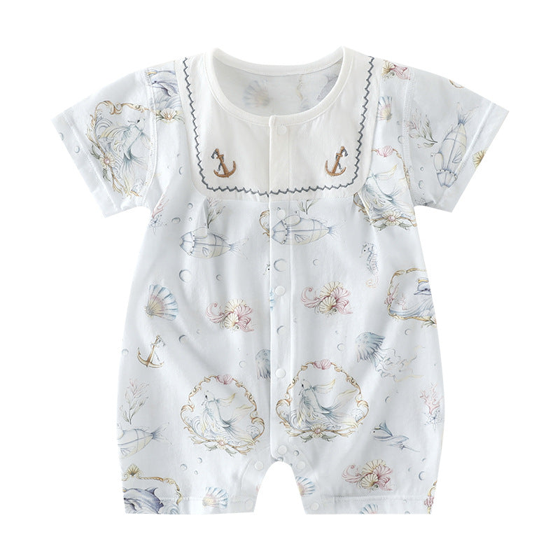 Jumpsuit Class Summer Refreshing Boneless Breathable Born Sweat Short Sleeve Jumpsuit, Climbing Suit