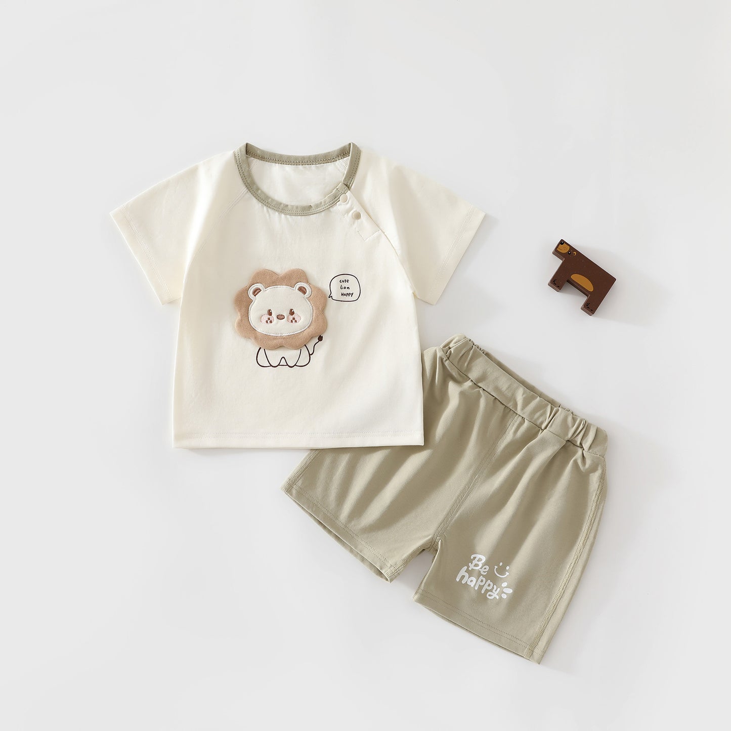 Children's Shorts Split Summer Thin Going Out Two-piece Jumpsuit, Climbing Suit