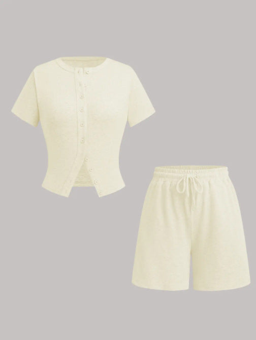 Women's Summer Short-sleeved Sexy Hot Style Fashion Casual Suit