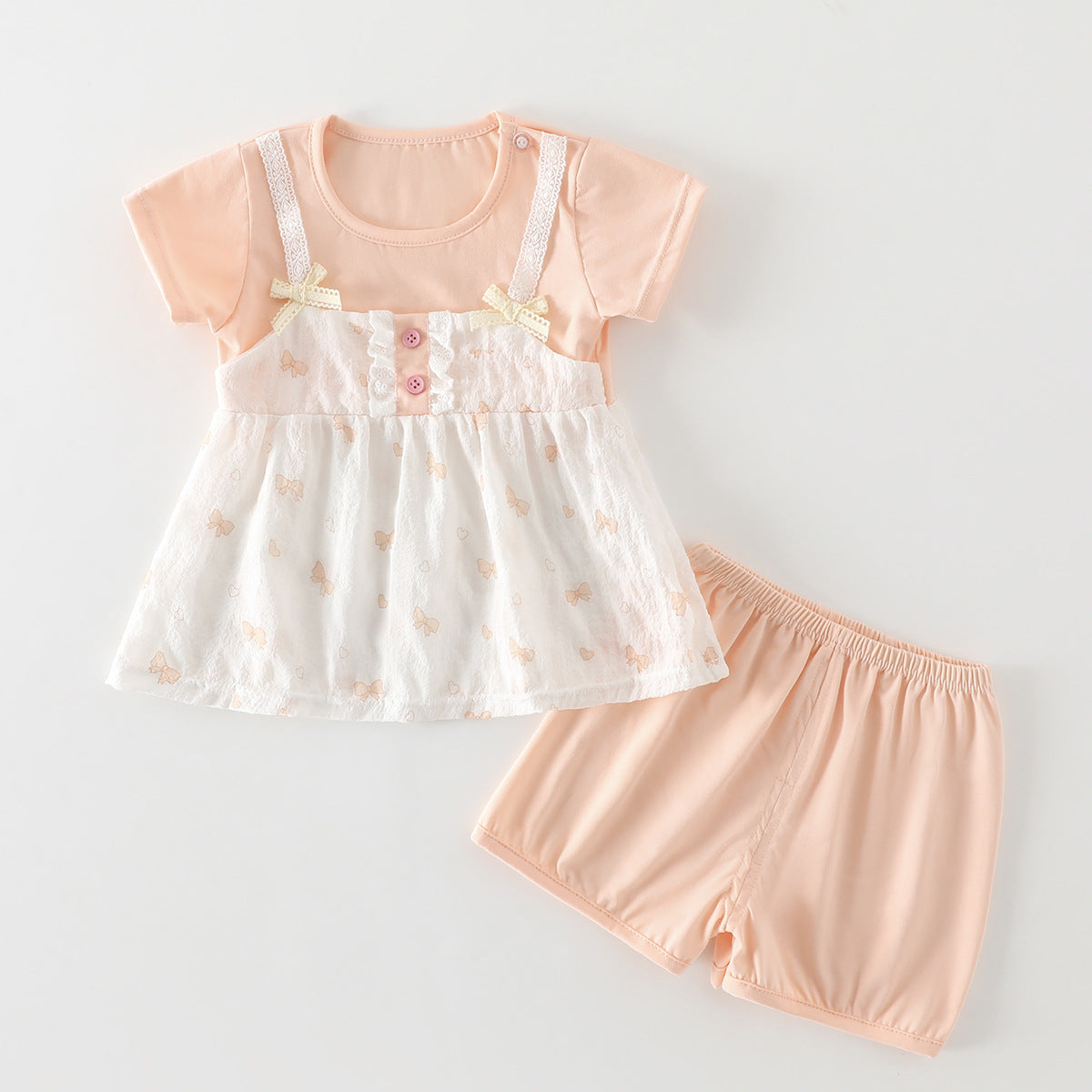Women's Clothes Summer Thin Small Fresh Home Wear Princess Children's Suit