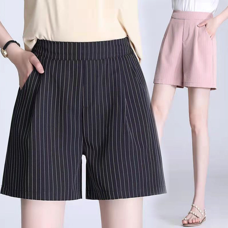 Women's Summer Korean Style White High Waist Comfort Casual Pants