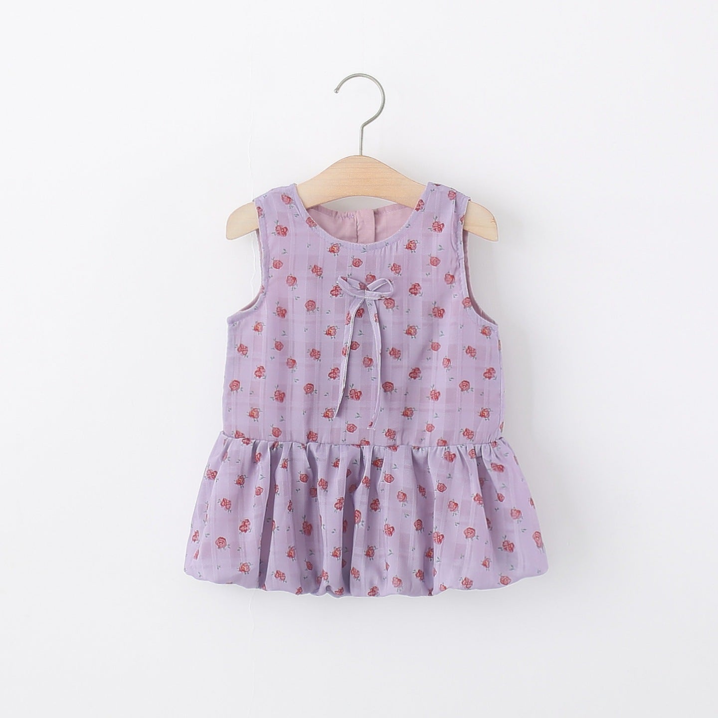Children's Sleeveless One-piece Summer Infant Vintage Floral Bud Princess Children's Dress