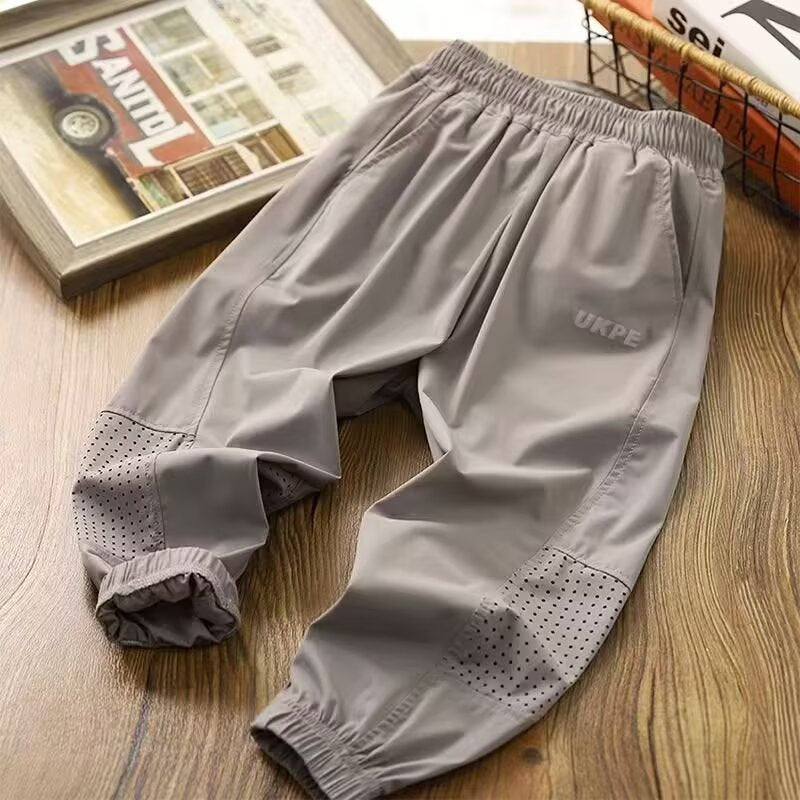 Children's Stretch Sports Middle Big Anti Mosquito Air Children's Pants