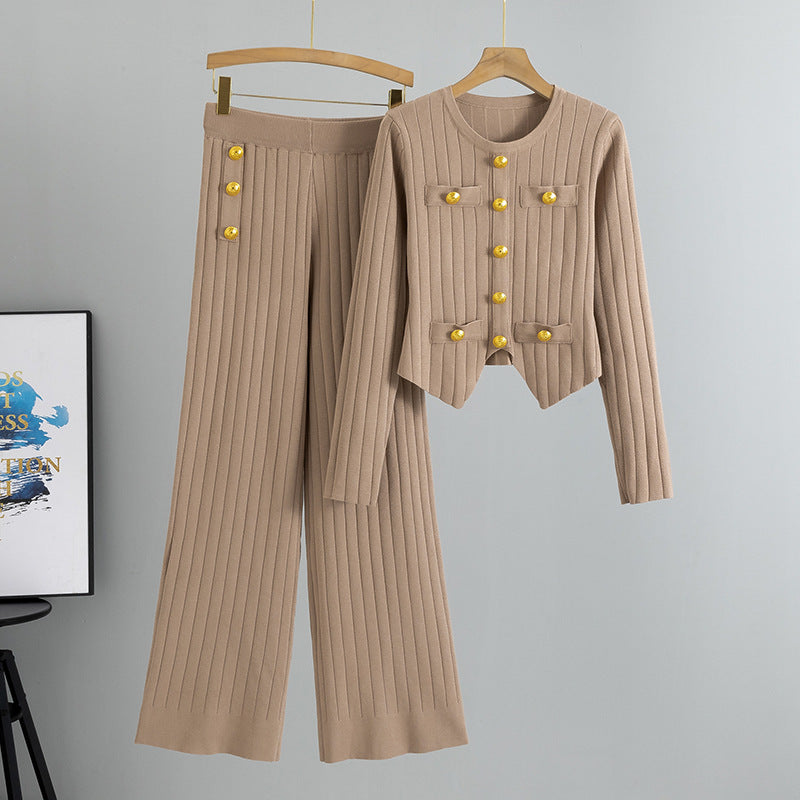 Innovative Classic Style Cropped Female Two-piece Fashion Casual Suit