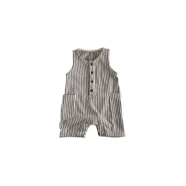 Style Boys Striped Sleeveless Leotard Romper Jumpsuit, Climbing Suit