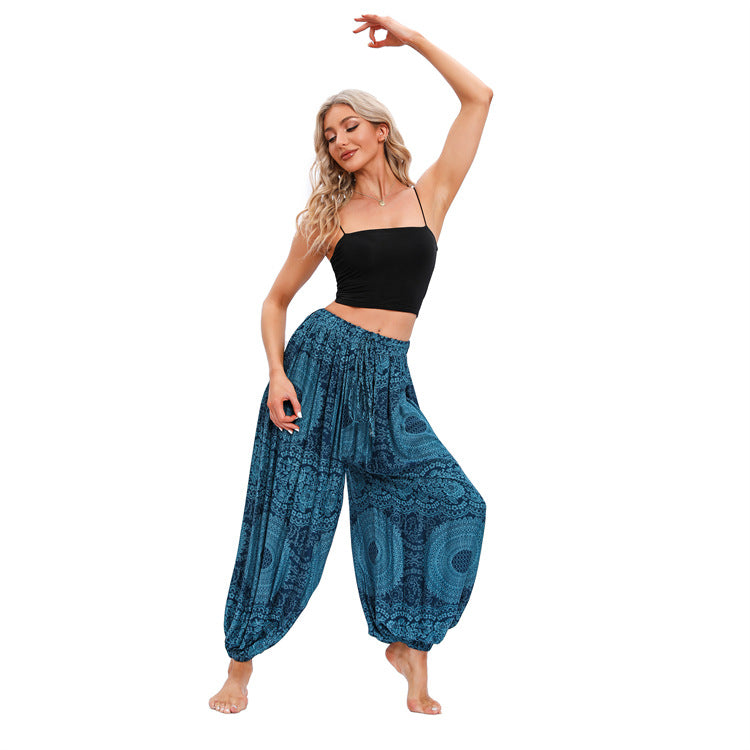 Colorful Bohemian Style Leisure Extra Large Oversized Yoga Casual Pants