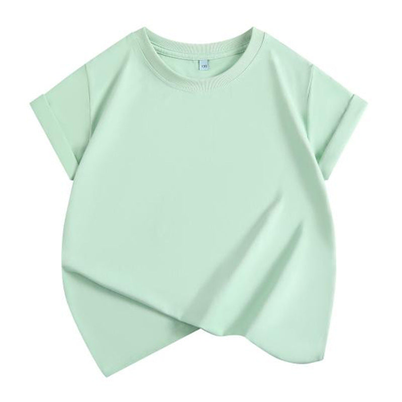 Children's Round Neck Short Sleeve Summer T-shirt Kindergarten Parent-child Outfit