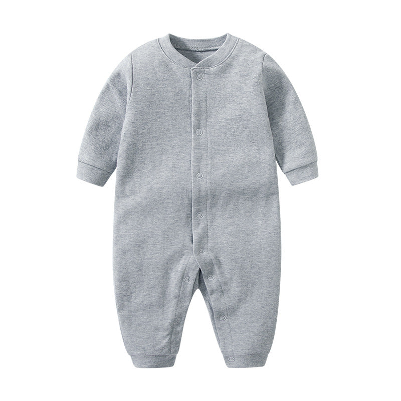 Born Infant Pair Of Buckles Split Jumpsuit Snap Button Clothes Jumpsuit, Climbing Suit
