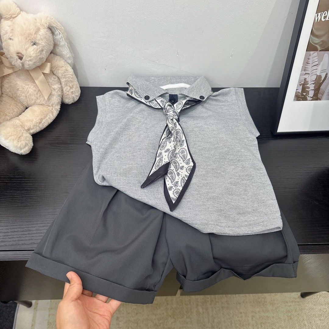Children's Boys Vest Korean Sleeveless T-shirt Summer Middle Children's Suit