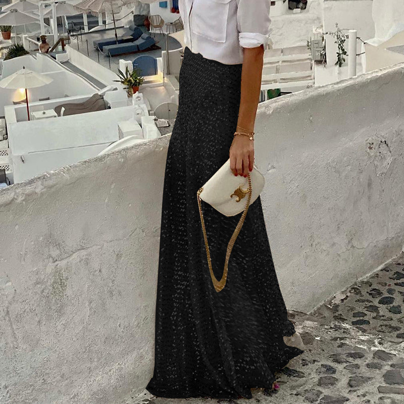 Stylish Women's Sequins Long Sequin Dress Skirt