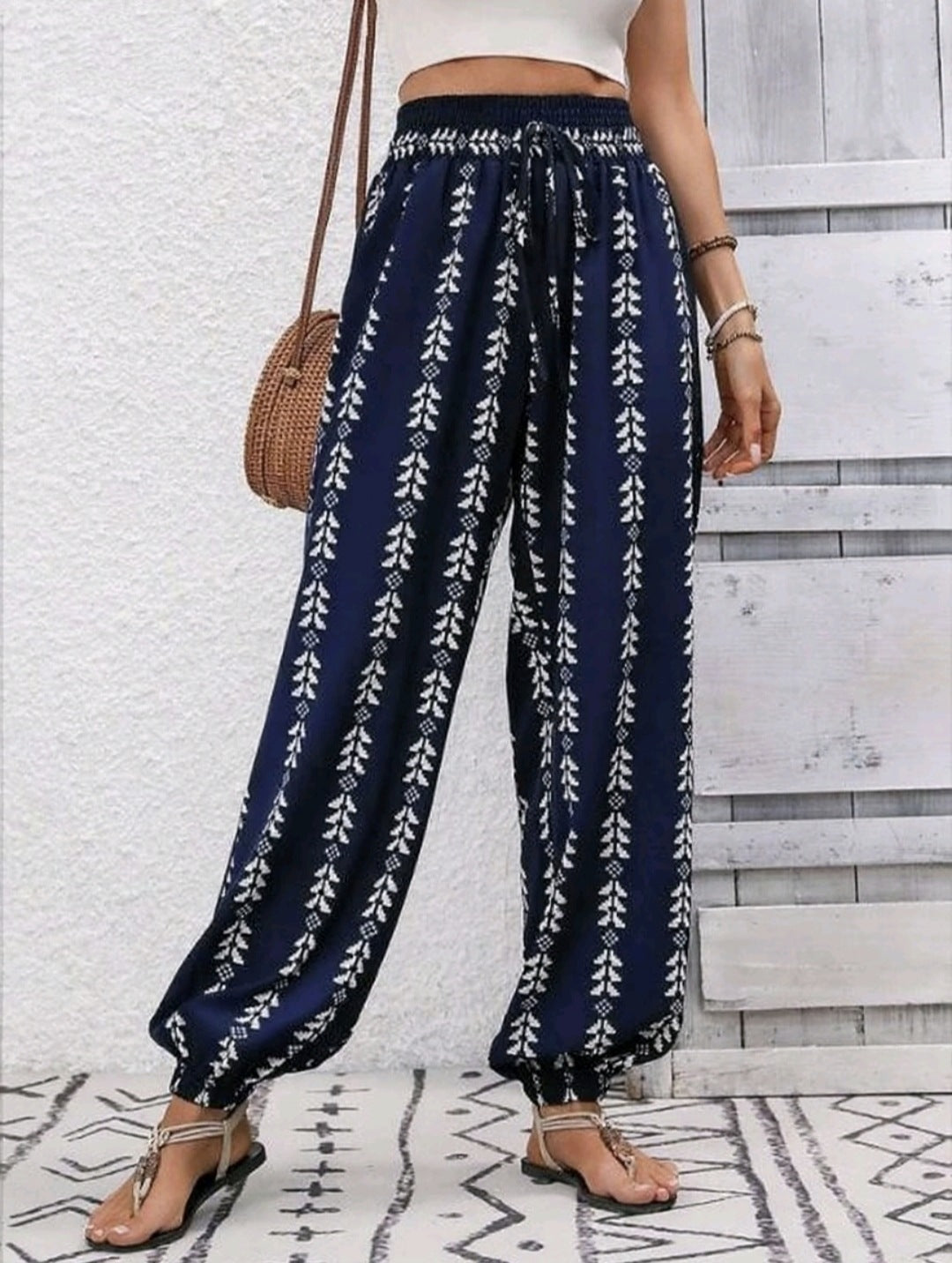 Trendy Elegant Women's Geometric Printed Bloomers Pants