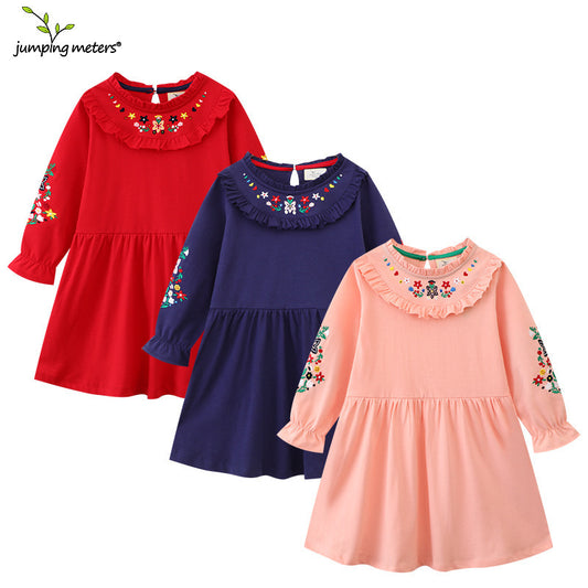 Unique Children's Knitted Long Sleeve Princess Children's Dress