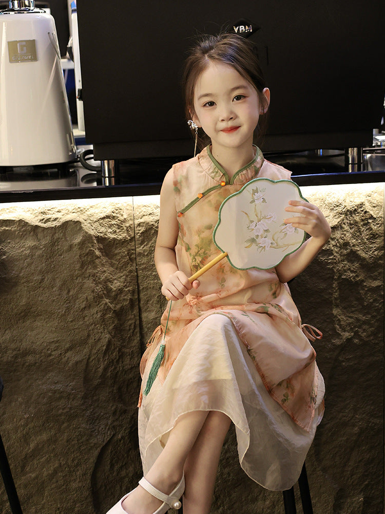 Children's Cheongsam Skirt Ancient Chinese Clothing Style Republic Of China Children's Dress