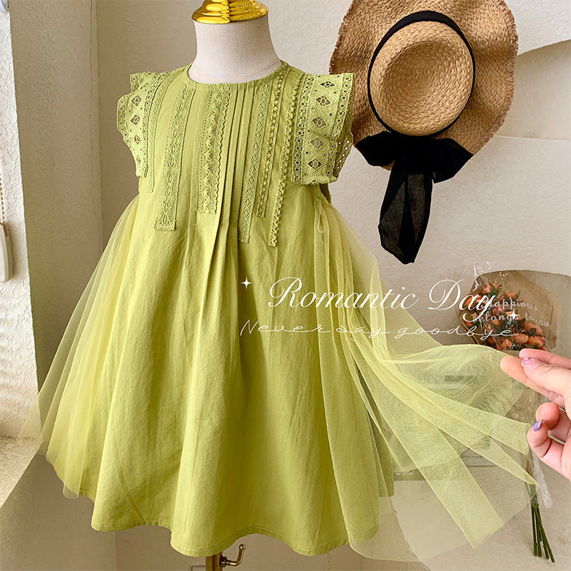 Children's Korean Style Clothing Temperament Long Little Children's Dress