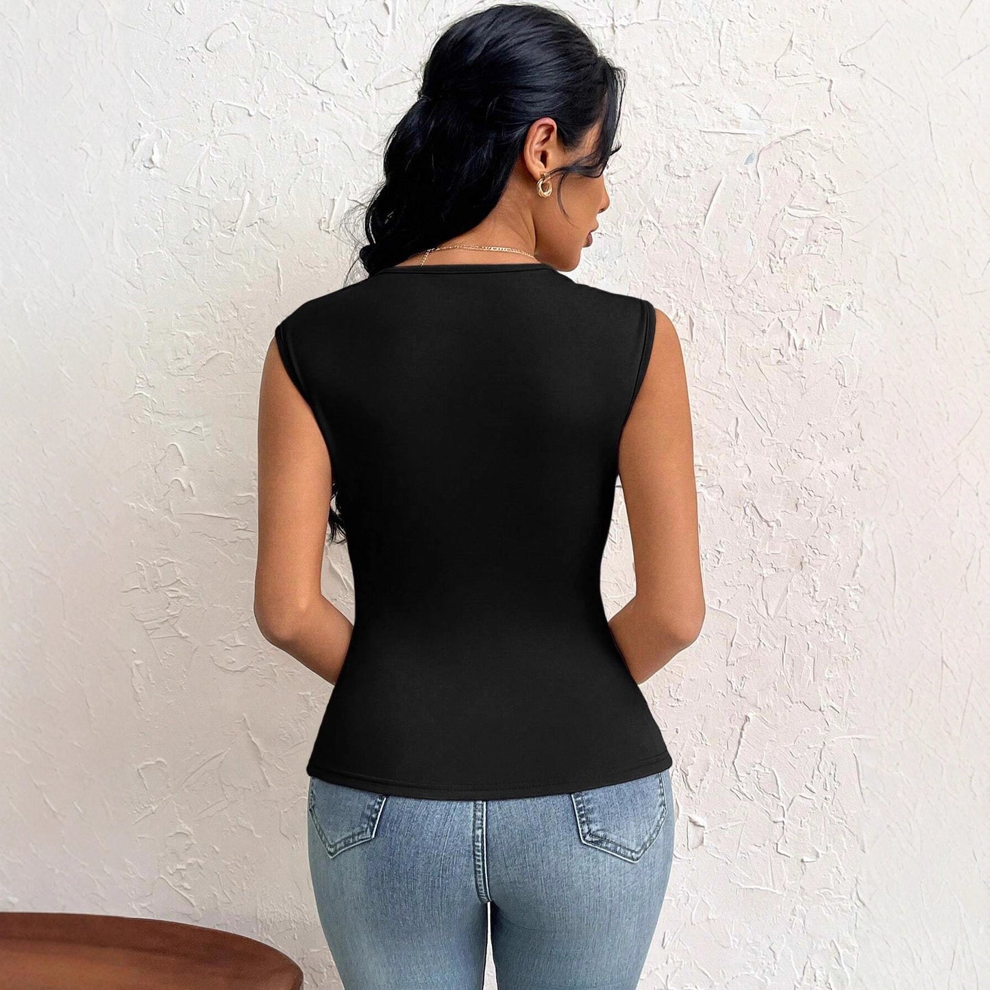 Women's Collar Slim Solid Color Source Small Shorts