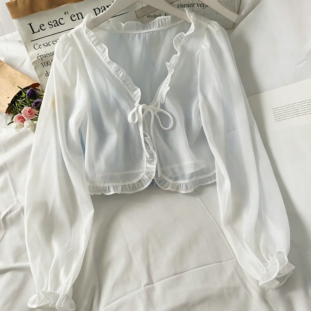 Women's Shawl Summer Loose Long Sleeve Sun Shorts