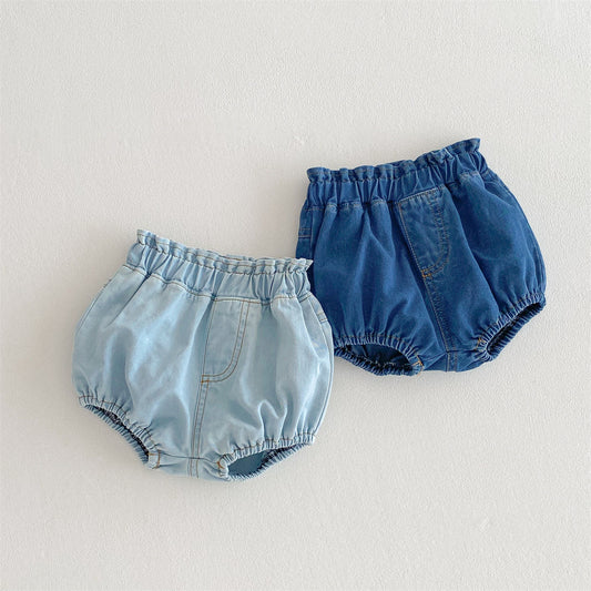 Korean Style Summer Denim Hot Infant Big Children's Pants