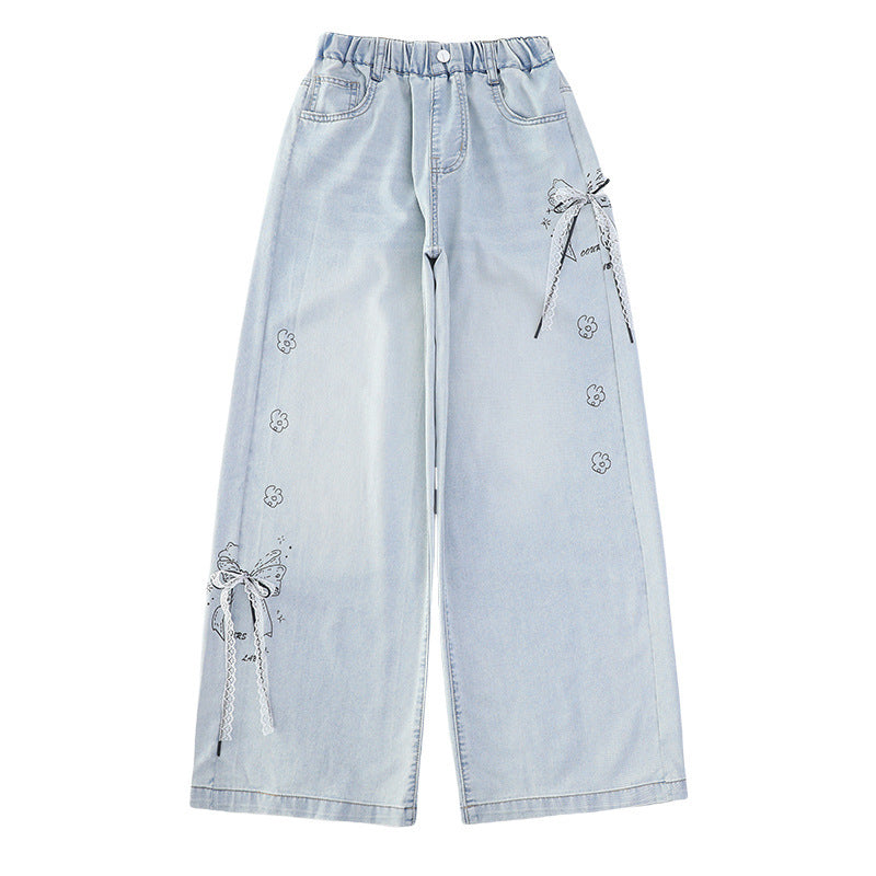 Variety Of Medium Large Jeans Summer Thin Western Style Children's Pants