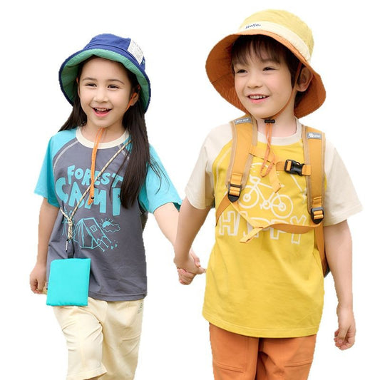 Children's Cool Cotton Hall Short-sleeved Summer Shirt Children's T-shirt