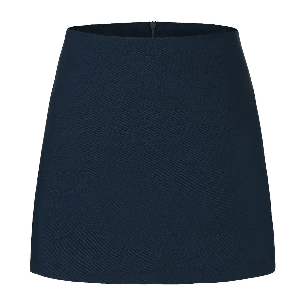 Double Slit Zipper Lining Female Temperament Skirt