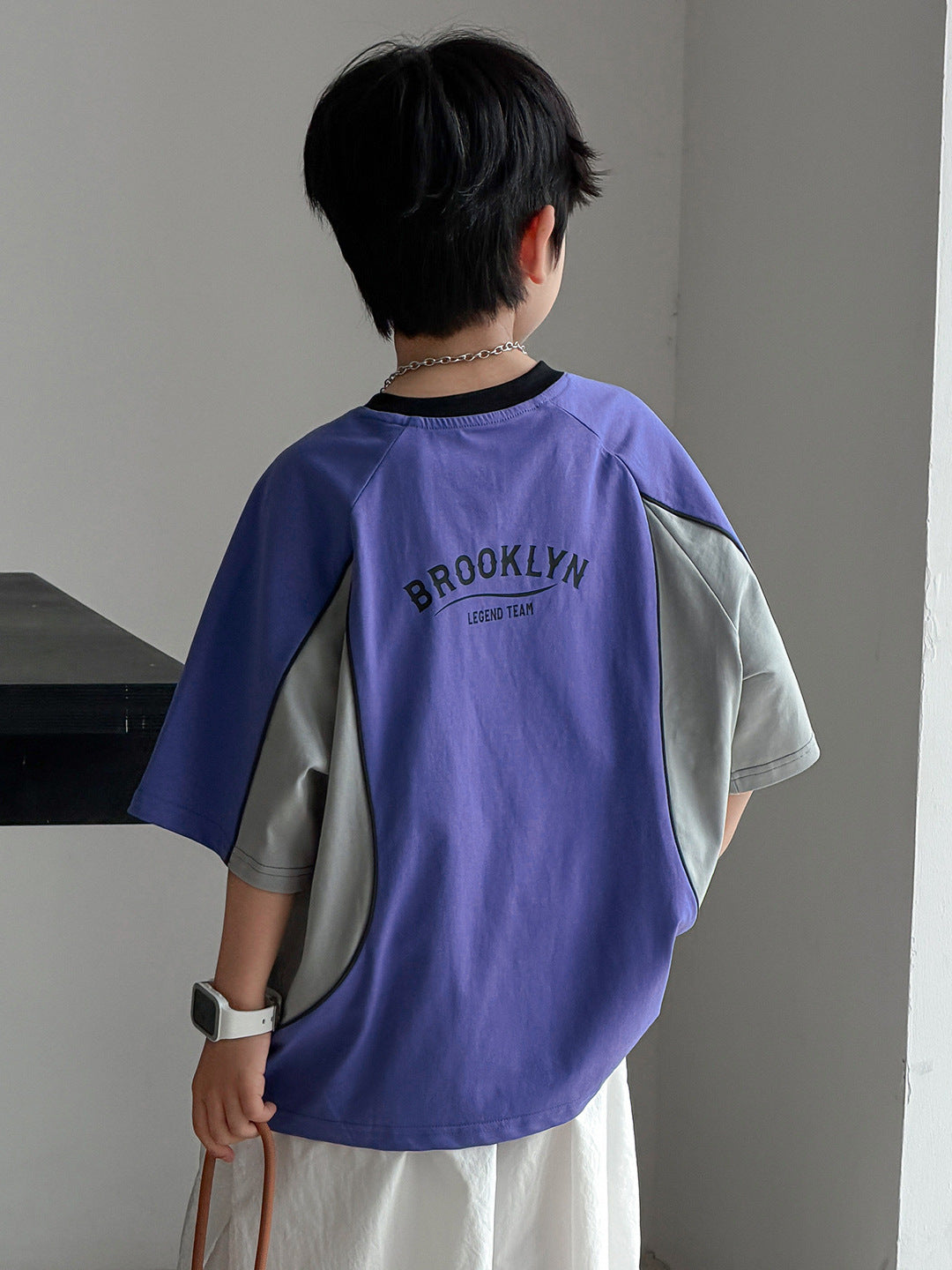 Boy's Short-sleeved Summer Wear Half Sleeve Boy Top Children's T-shirt
