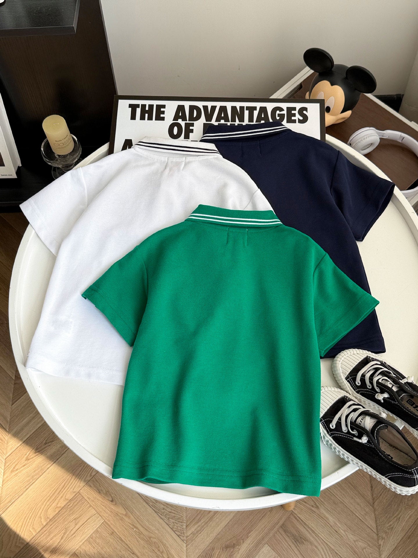 Children's Short-sleeved Korean Embroidered Shirt Fashion Cartoon Western Children's T-shirt