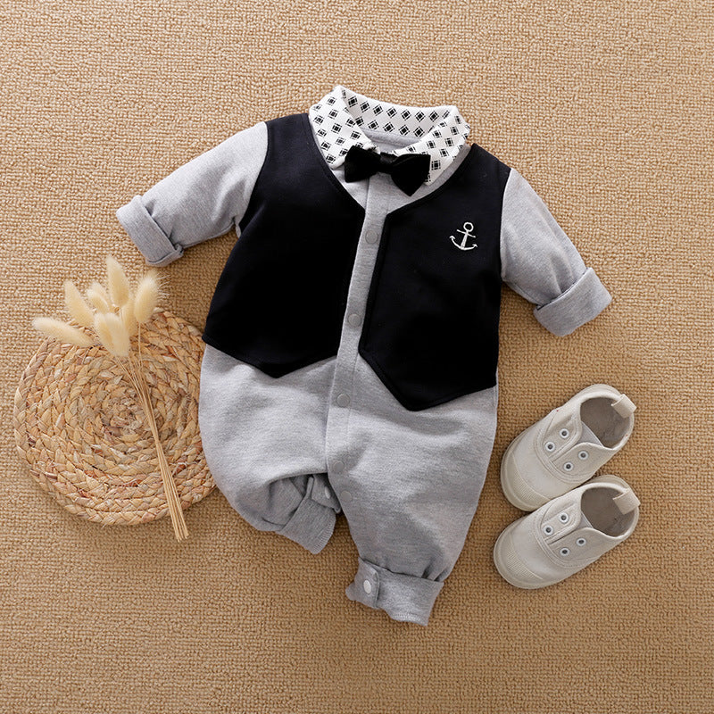 Jumpsuit Red Born Rompers Handsome Autumn Jumpsuit, Climbing Suit