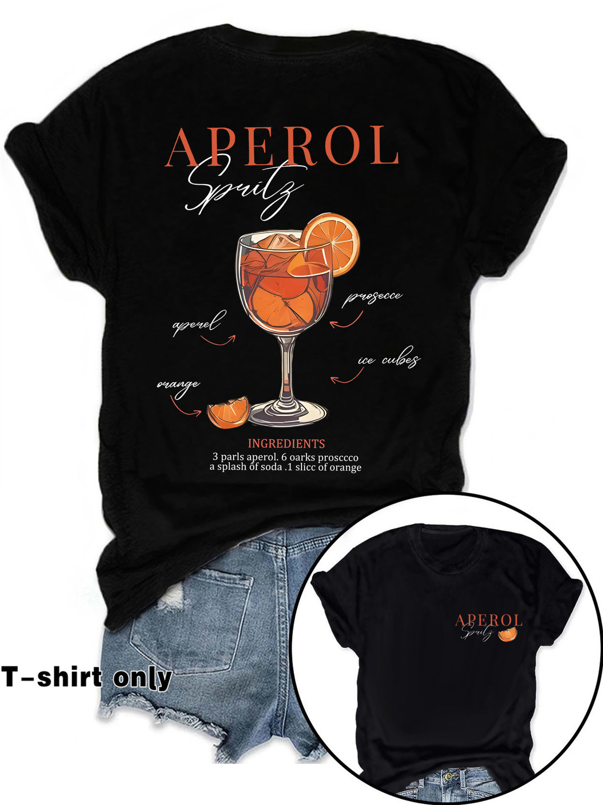 Glamorous Women's Fashion Printed Summer Short-sleeved Women's T-shirt