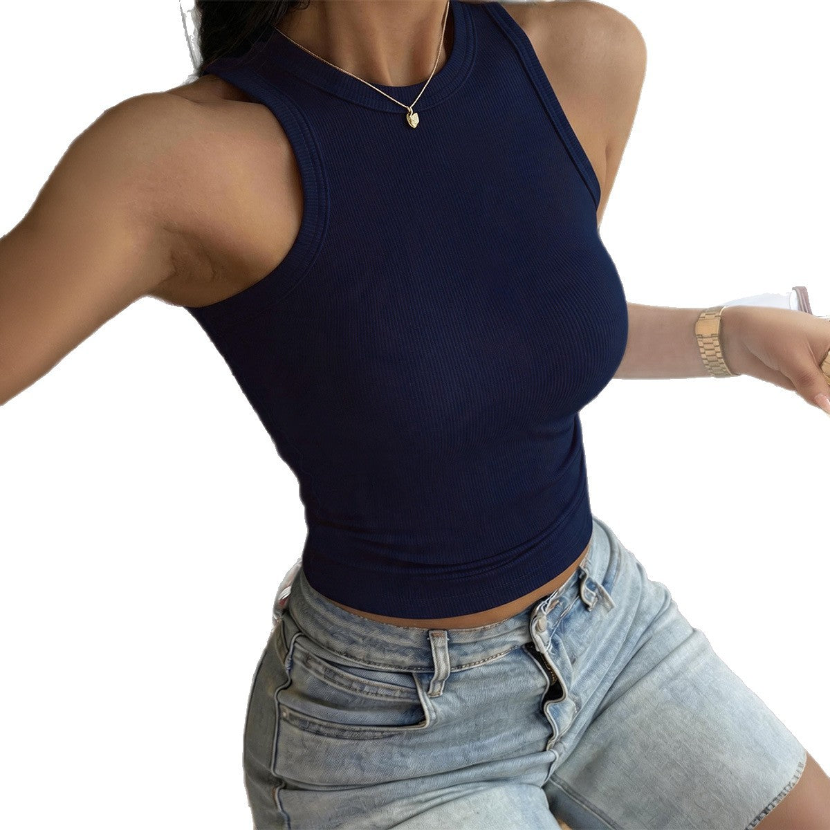Women's Sports Fitness Yoga T-shirt Summer Small Vest/suspenders/tube Top