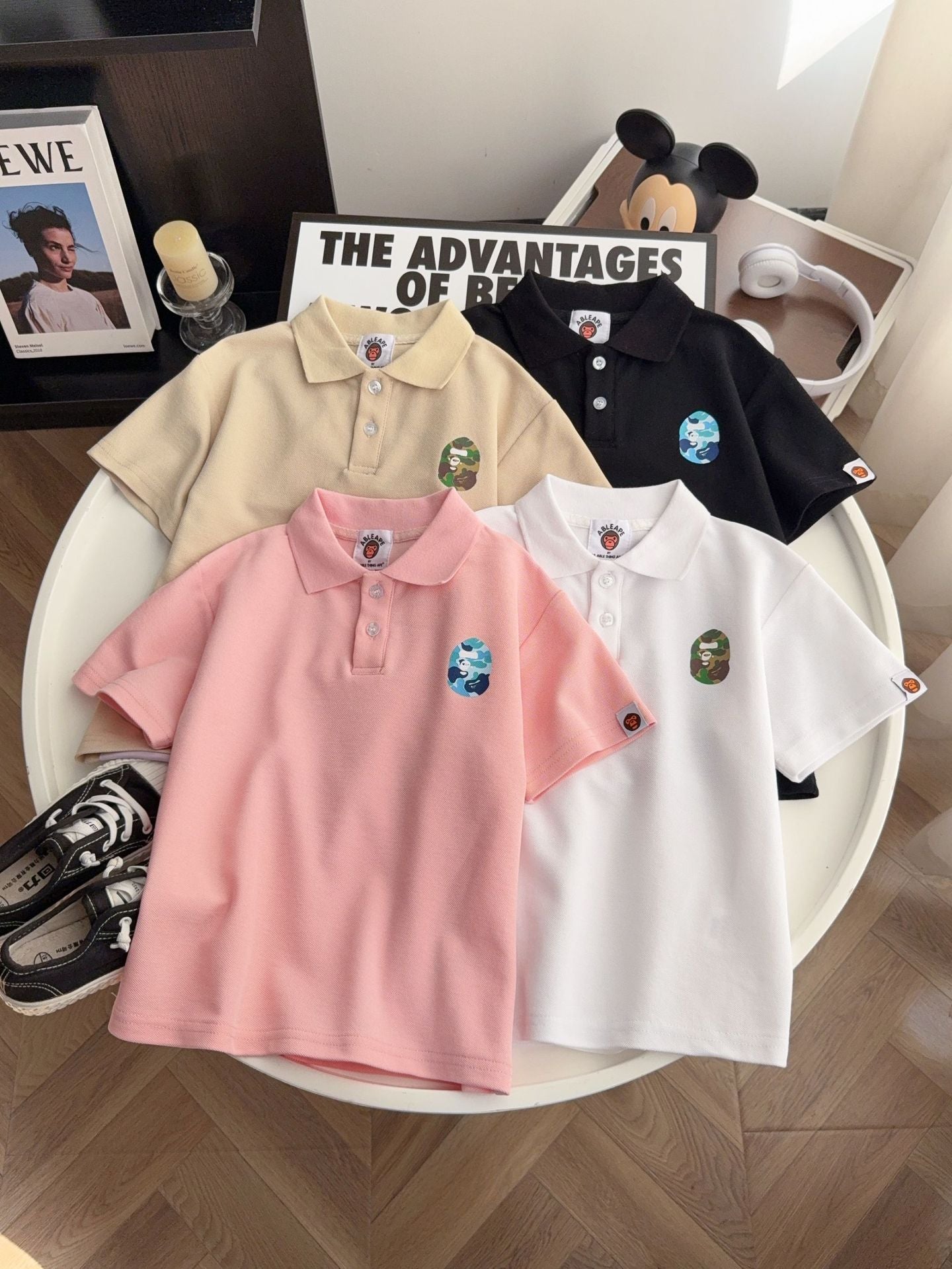 Children's Summer Casual Sports Short-sleeved Shirt Korean Style Fashion Fashionable Stylish Children's T-shirt