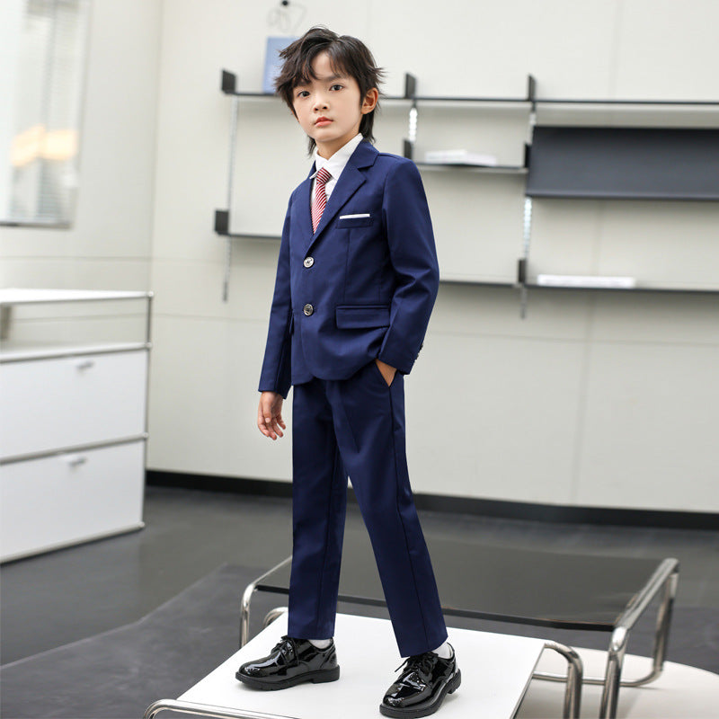 Children's Boys Birthday Show Host Dresses Of Bride Fellow Little Gentleman Children's Suit