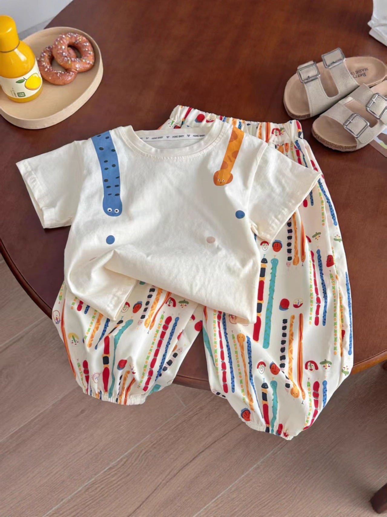 Children's Mosquito Pants Short Sleeve Two-piece Set Comfortable Breathable Children's Suit