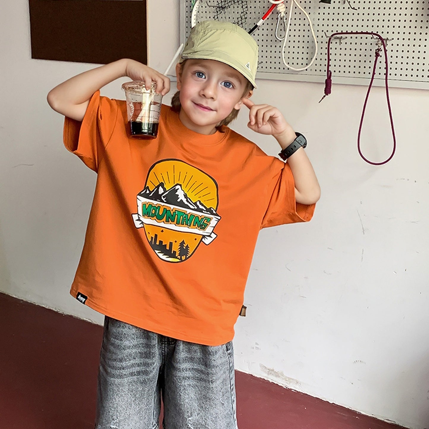 Children's Fashionable Clothing Boy's Summer Short Sleeve Children's T-shirt
