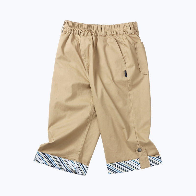 Children's Secondary School Uniform Boys Printed Middle Summer Children's Pants