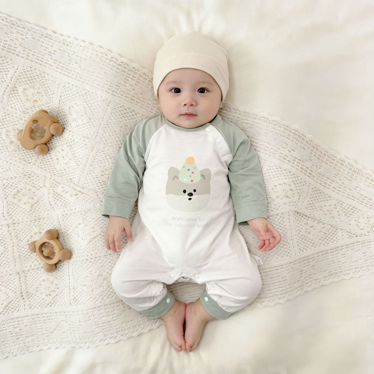 Conditioning Clothes Born Modal Breathable Long Sleeves Pajamas Jumpsuit, Climbing Suit
