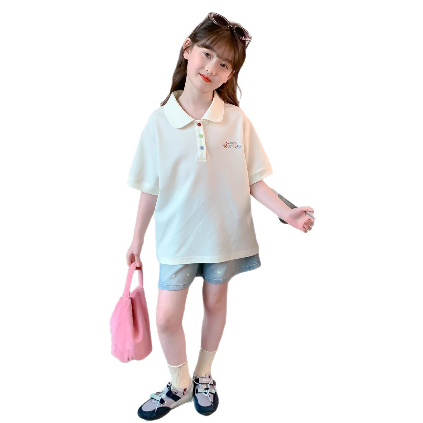 Children's Short-sleeved Summer Fashionable Clothing Little Shirt Children's T-shirt