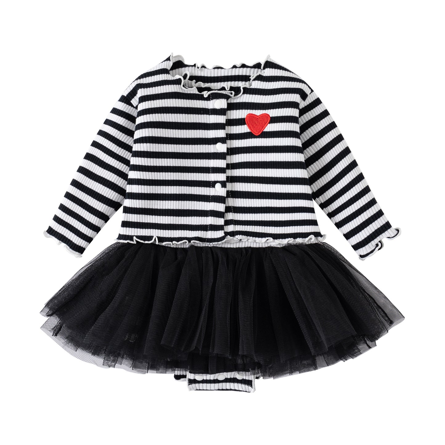 Autumn Summer Jumpsuit Romper Princess Dress Two-piece Born Jumpsuit, Climbing Suit